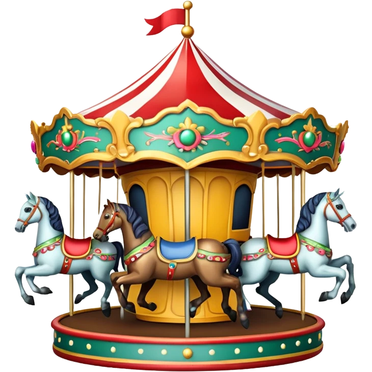 Christmas carousel emoji