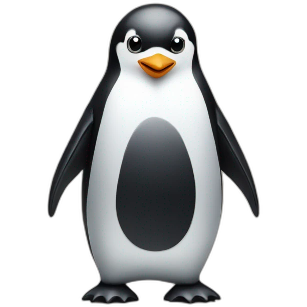 penguin with horns standing on its four legs emoji