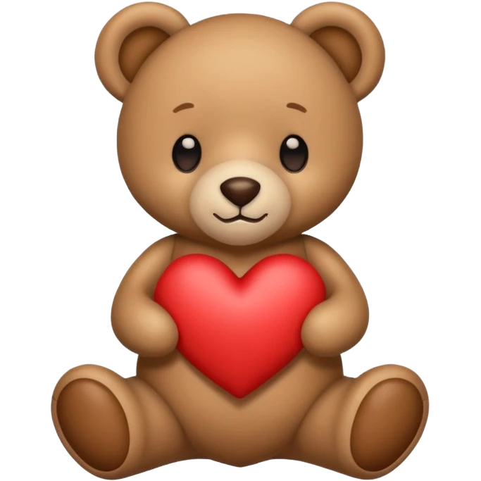 Teddy with heart emoji