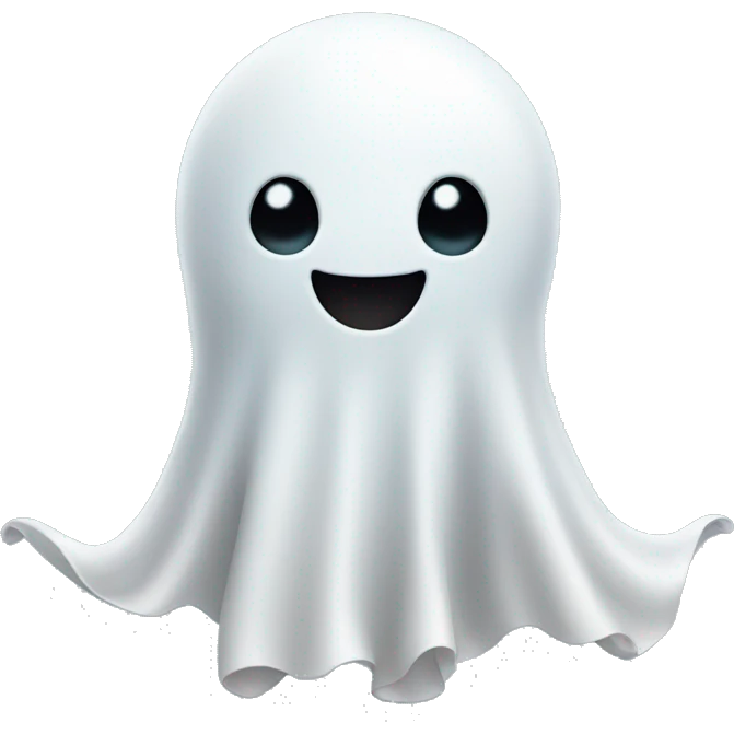 happy little ghost emoji