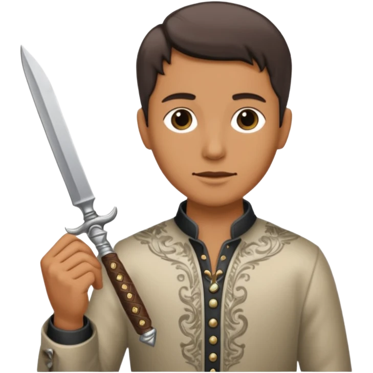 Old knife, royalty knife in the auction emoji