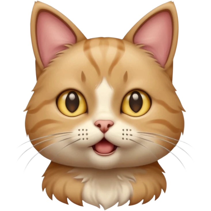 A very cute cat that got shocked from electricity emoji
