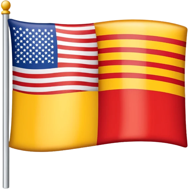 The herb of Rokiškis as a flag: devided in 4 parts... emoji