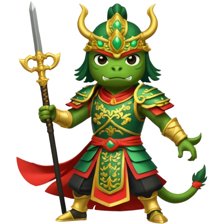 Pepe as Lu bu from 3 kingdoms in discord emoji format  emoji