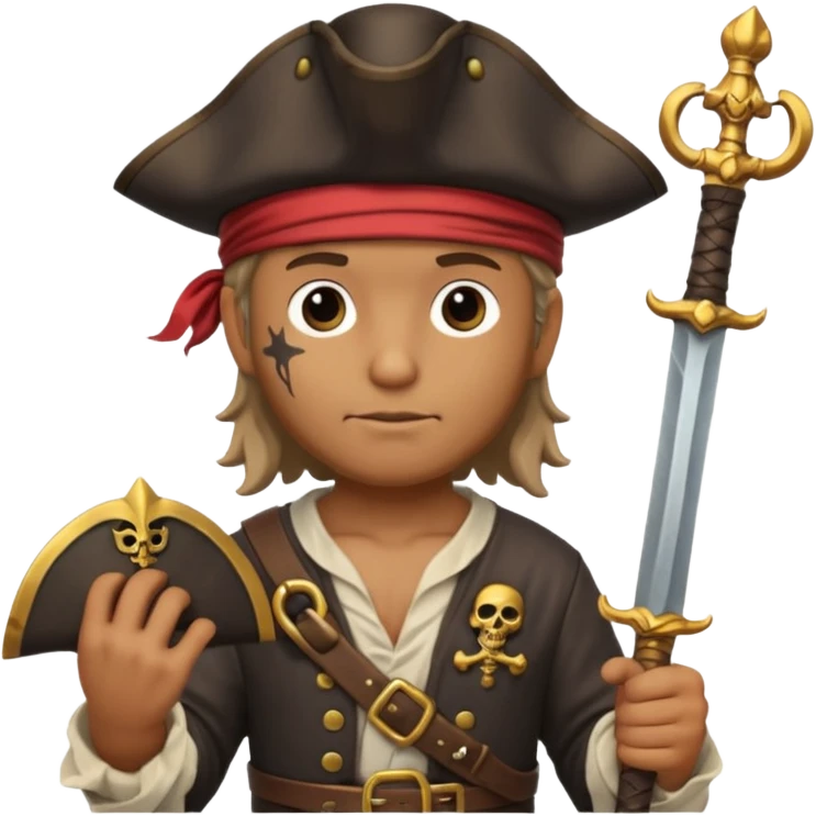 Un pirata al lado de dios emoji
