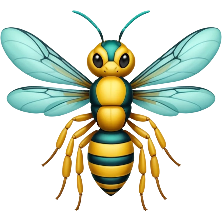 hornet with charlotte hornet colors emoji