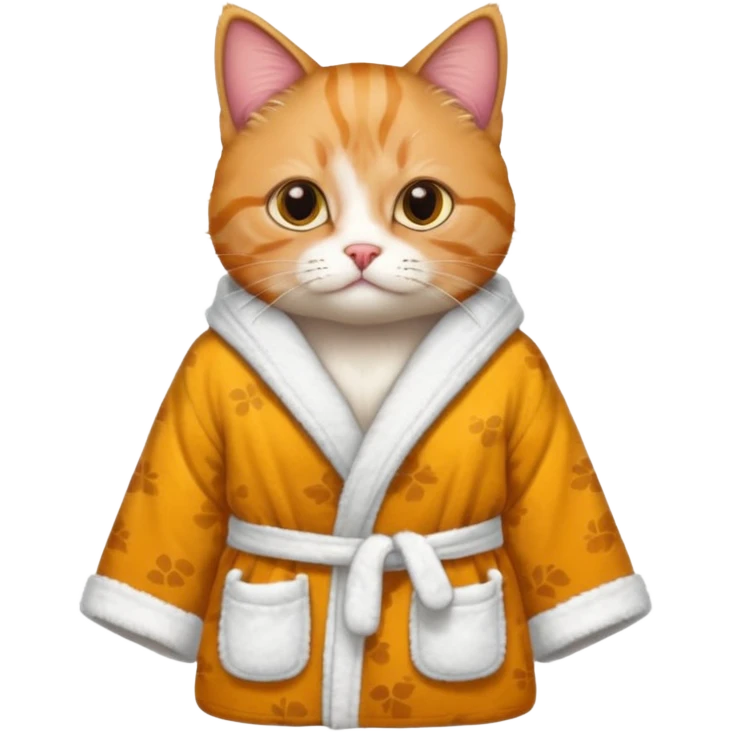 scottish cat with bathrope emoji