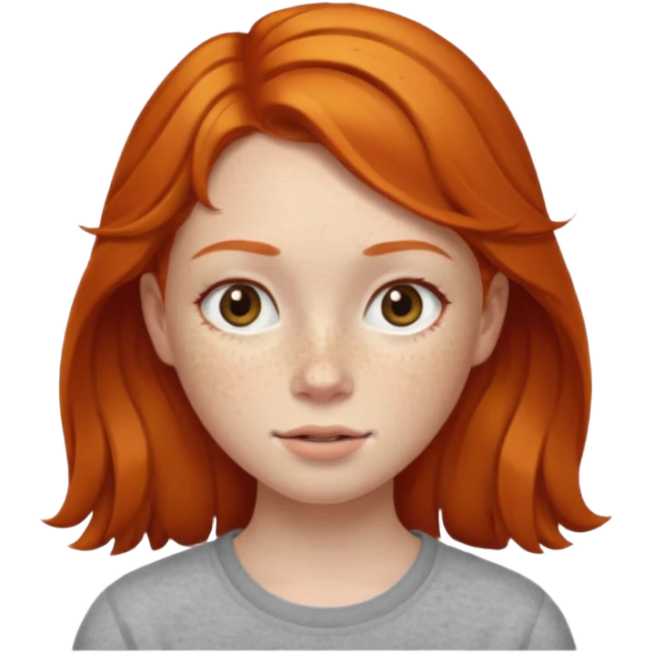 Ginger girl emoji