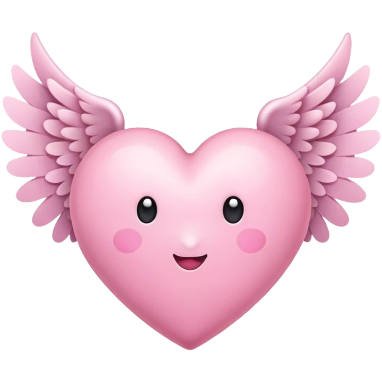 pink heart with wings  emoji