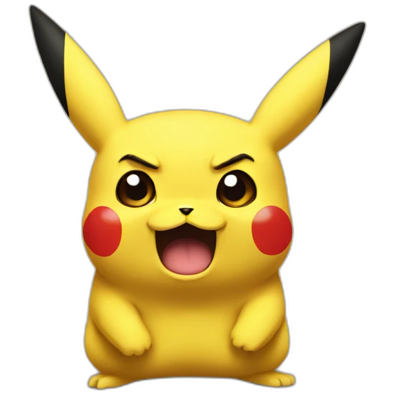 pikachu angry emoji