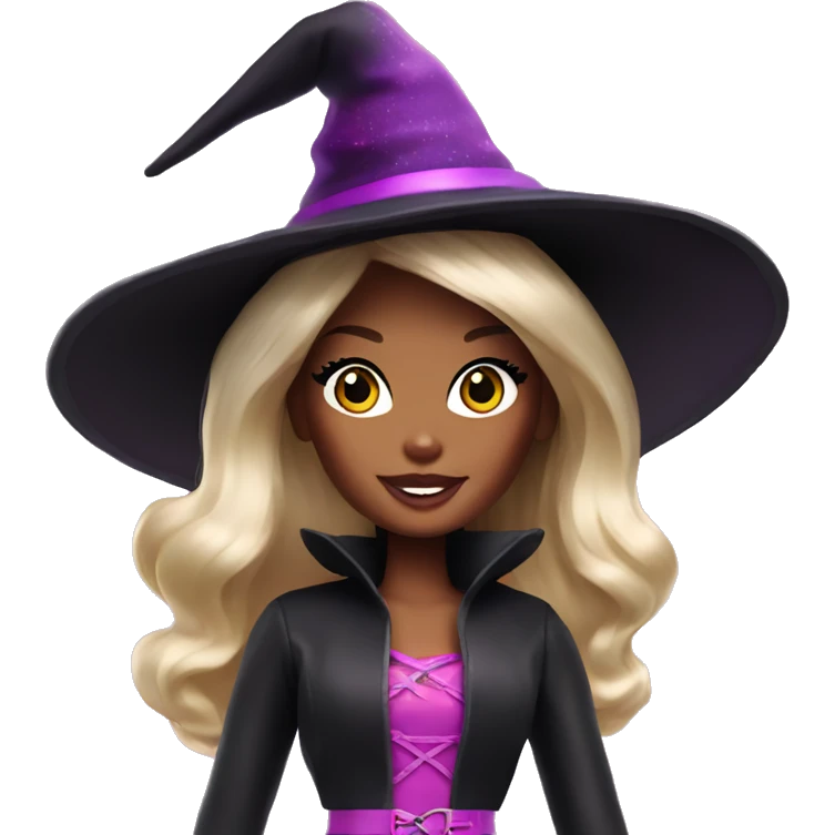 Barbie as a witch emoji