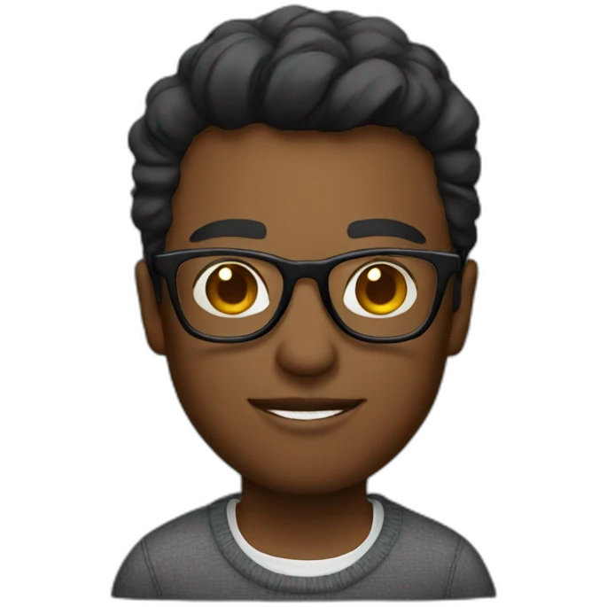 designer with glasses  emoji