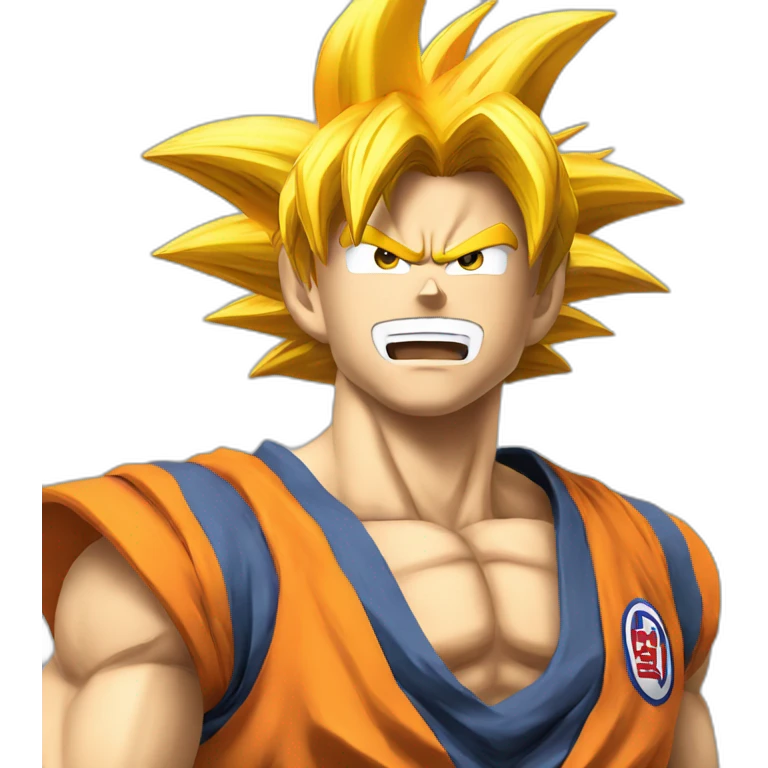 Goku qui fait une téléportation emoji