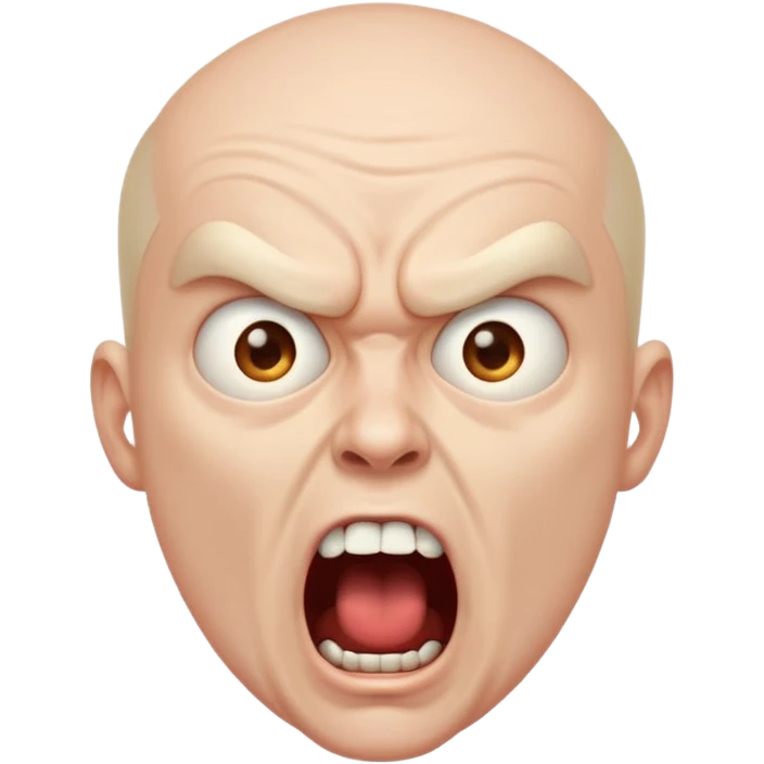 The screaming man emoji