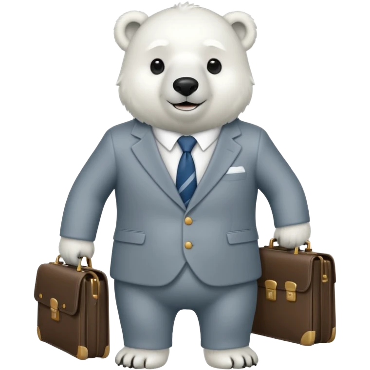 Oso polar millonario  emoji