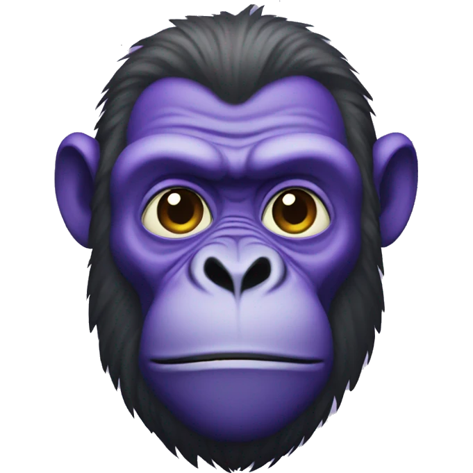 Purple gorilla  emoji