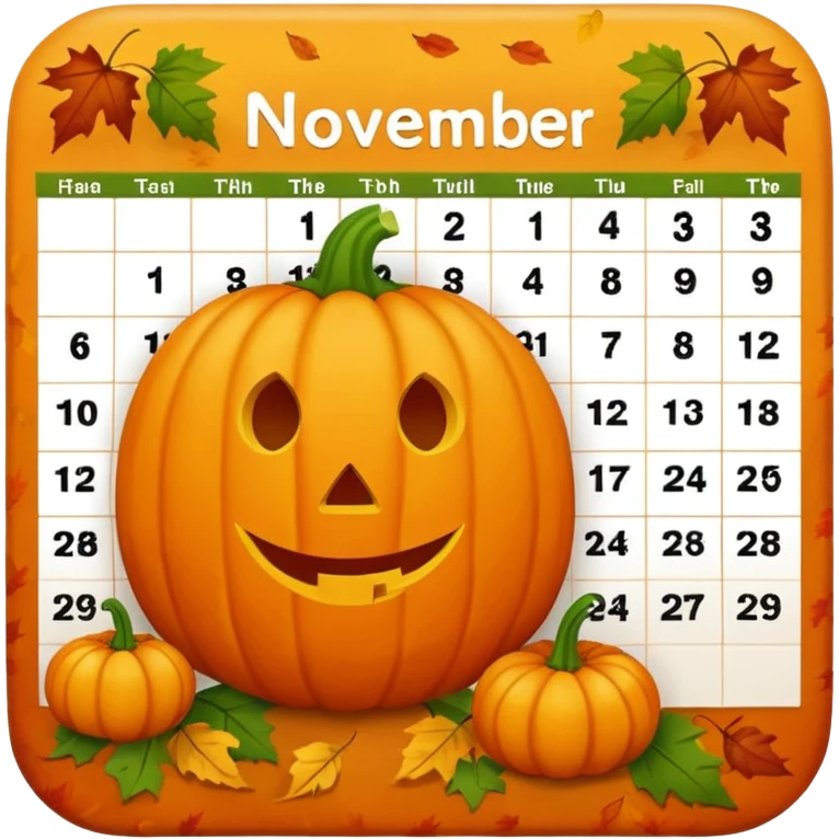 emoji del mese di novembre emoji