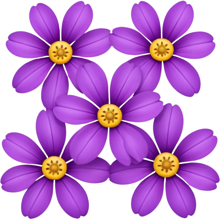 Purple flowers emoji