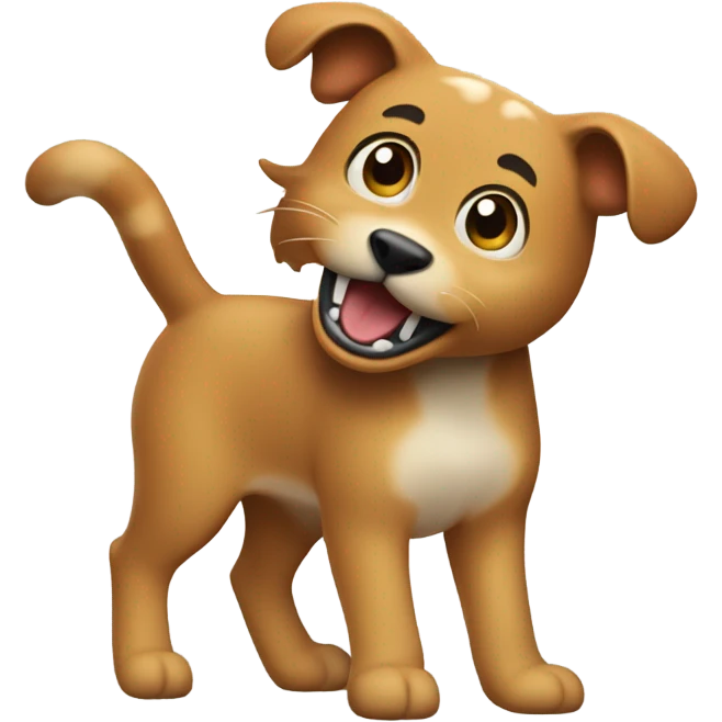 biting tail emoji