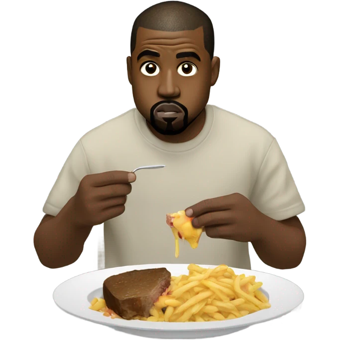 Kanye west eating emoji
