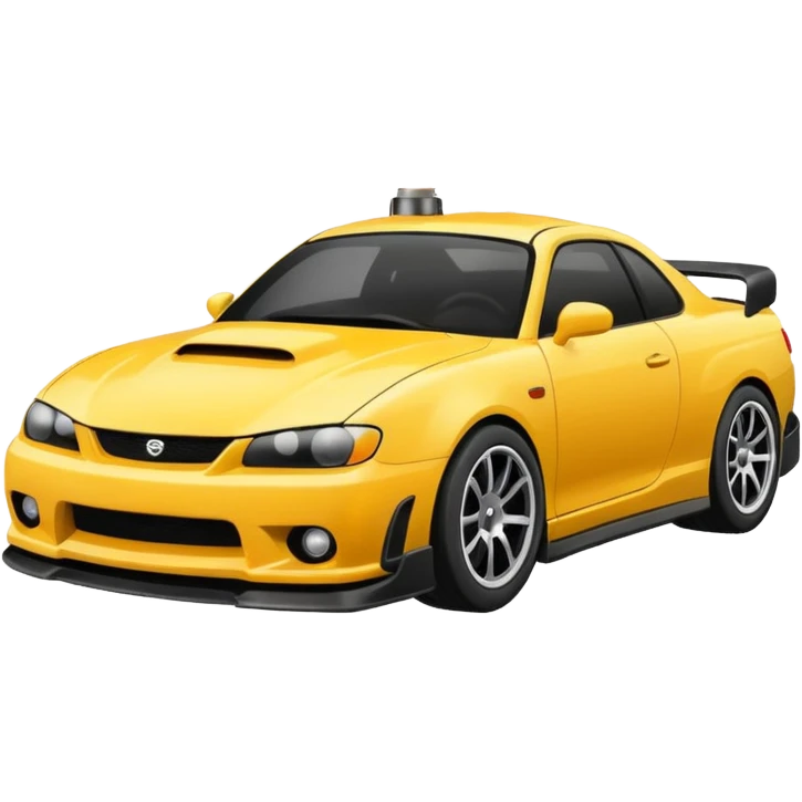 drifting car with smoke emoji