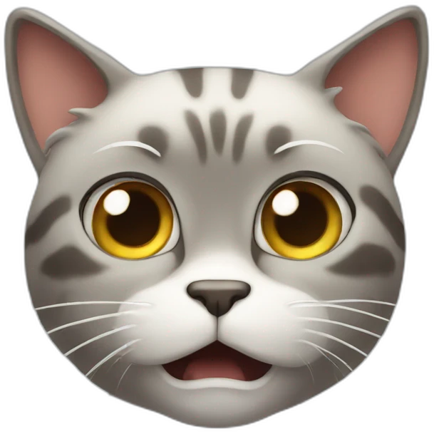 afraid cat emoji