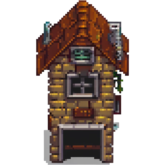 2D house in style gotham city emoji