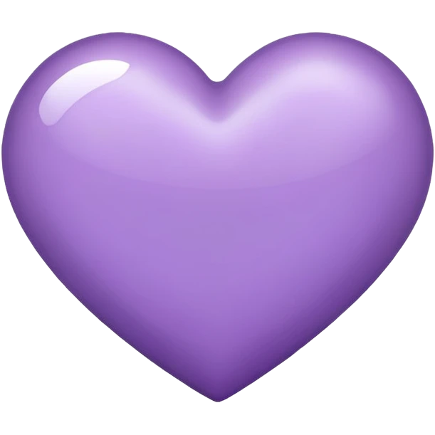 Lite purple heart emoji