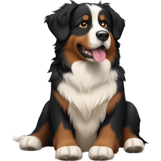 auszralian shepherd / bernese mountain dog mix emoji