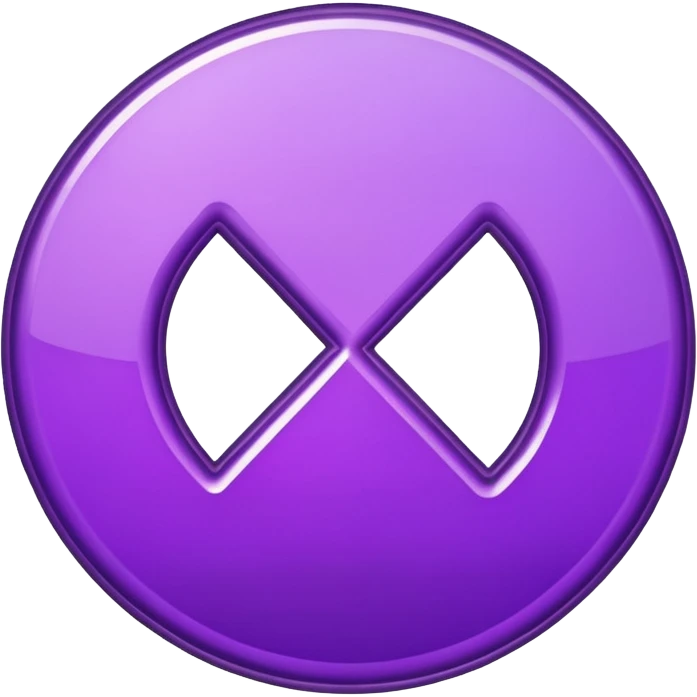 glitter purple symbol stop emoji