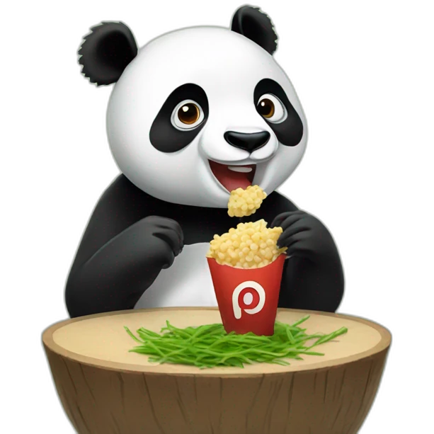 panda eating elon musk emoji