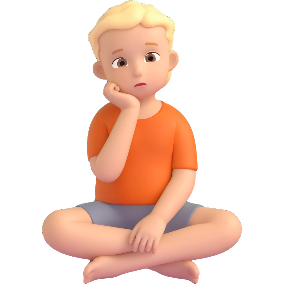 happy single thinking children emoji