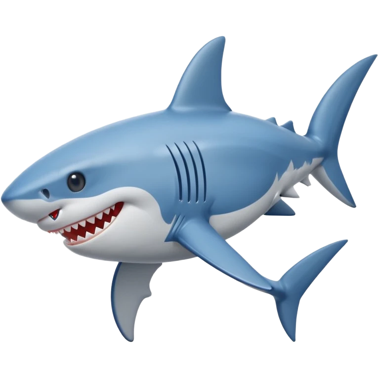 Shark with blue Nike shoes emoji