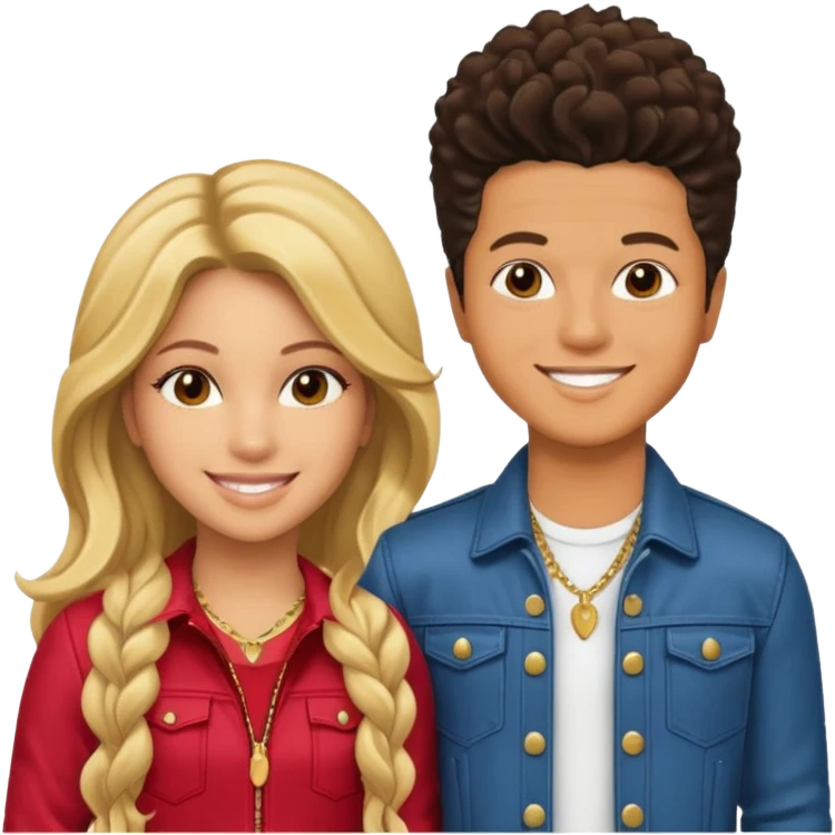 Shakira And Bruno Mars emoji