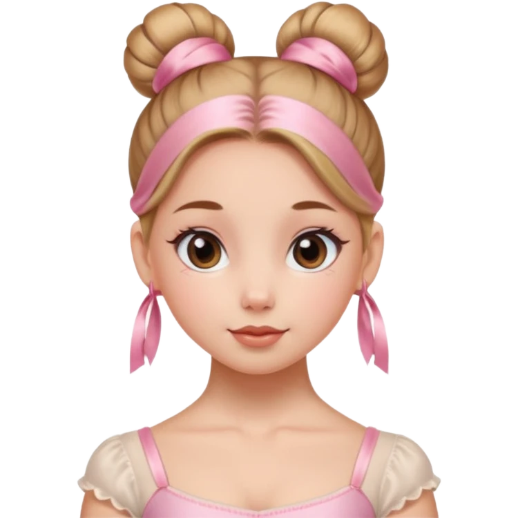 ballet bun girl emoji
