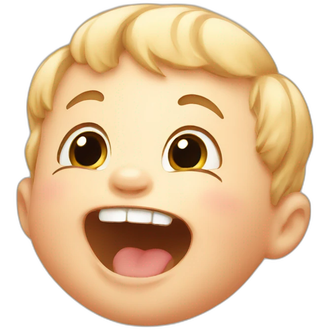 laughing baby illustration emoji