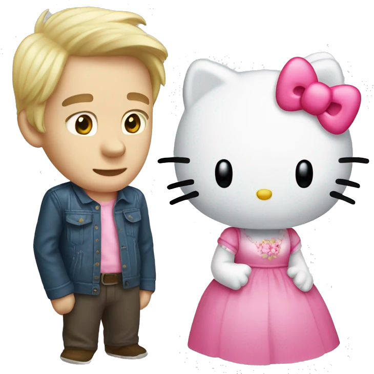 Hello kitty and dear Daniel  emoji
