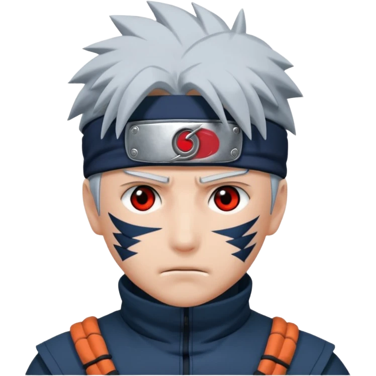 Kakashi hatake in sharingan eyes emoji