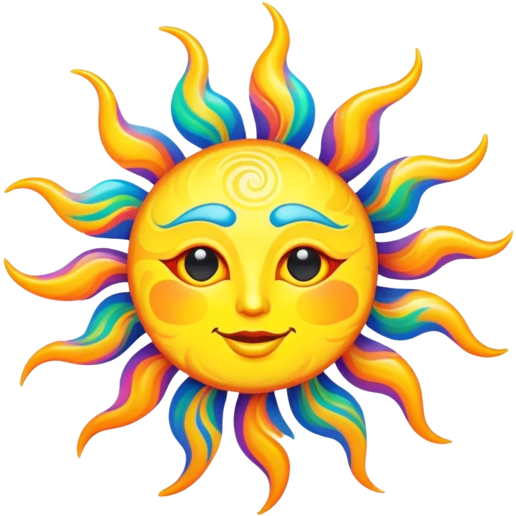 Trippy Sun  emoji