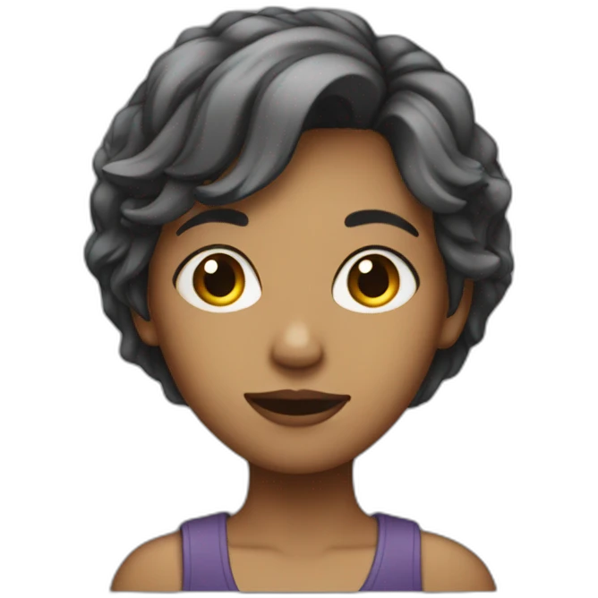 laptp girl with bland hair emoji
