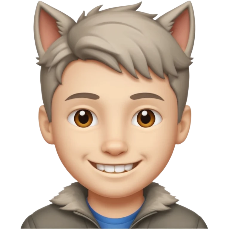 Boy with wolfcut emoji