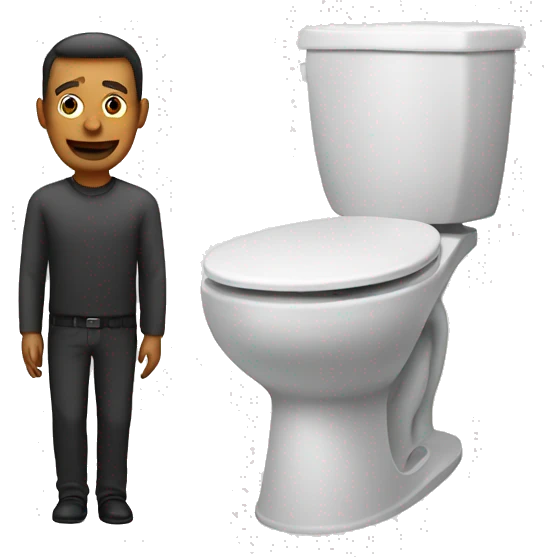toilet and a man emoji