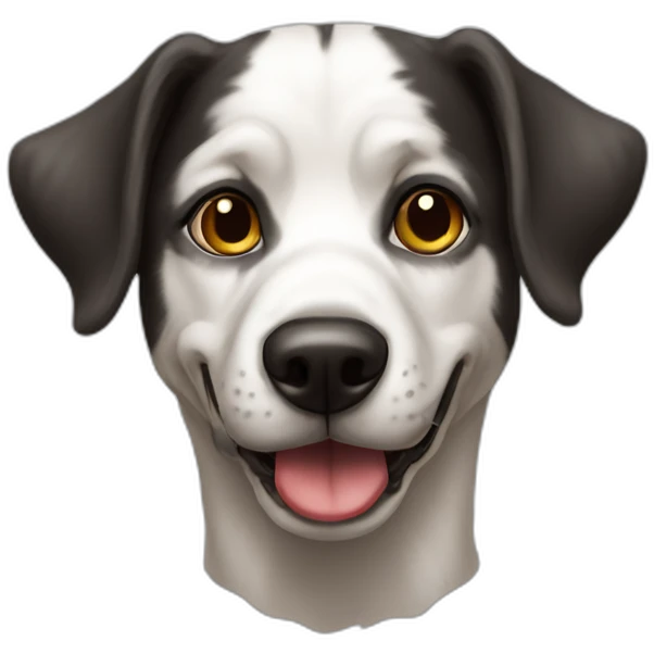 Chien avec nez de clown emoji
