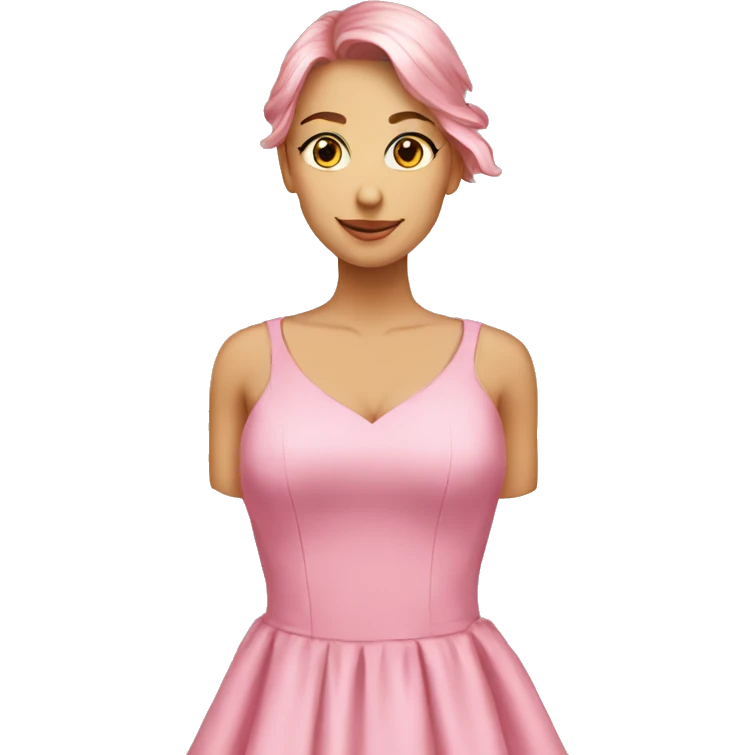 Vestido rosa  emoji