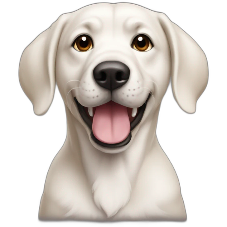 Chien qui prend des photos emoji