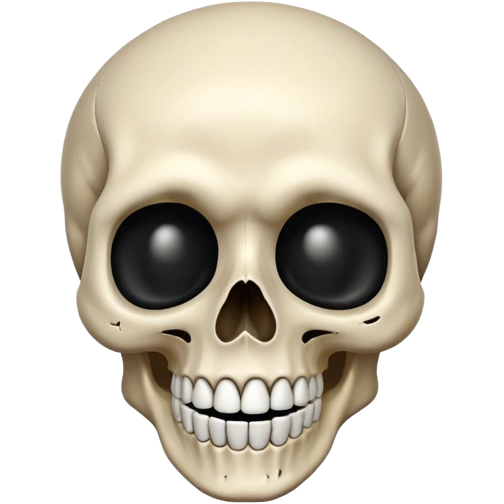 Happy scull emoji