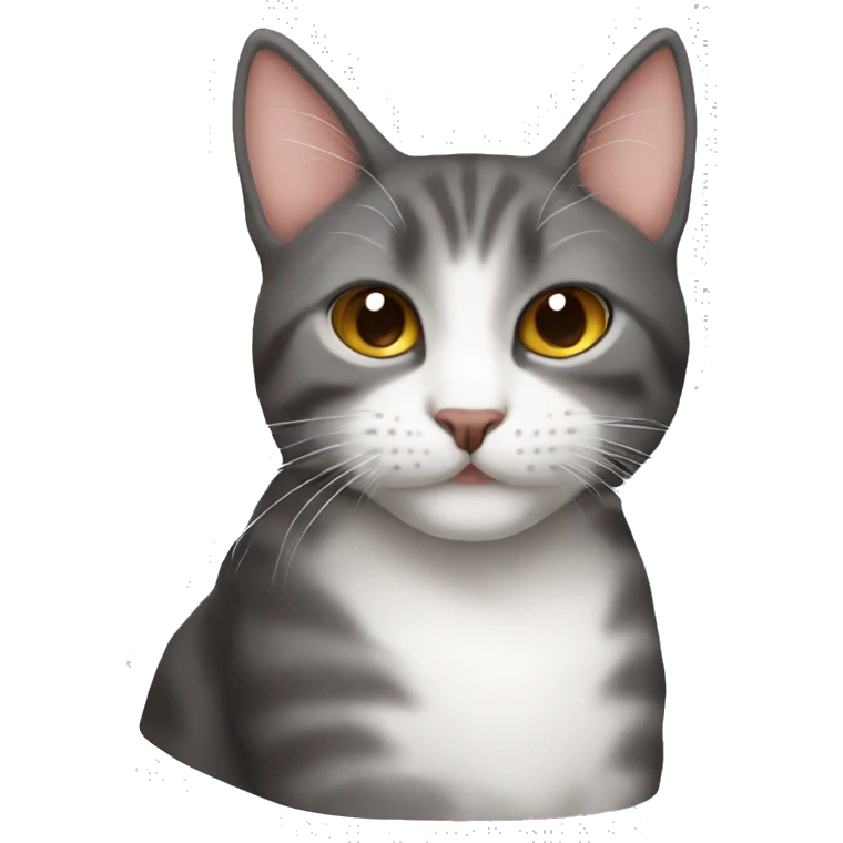 Gato a fazer coco emoji