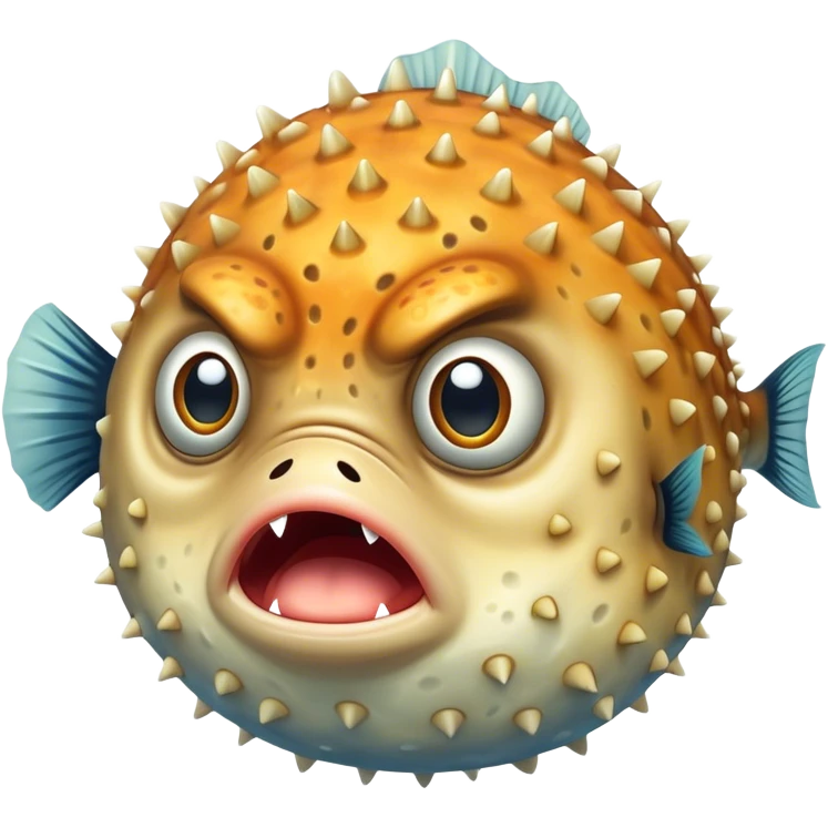 Angry pufferfish  emoji