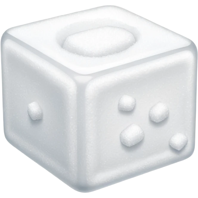 plain white cube of sugar emoji