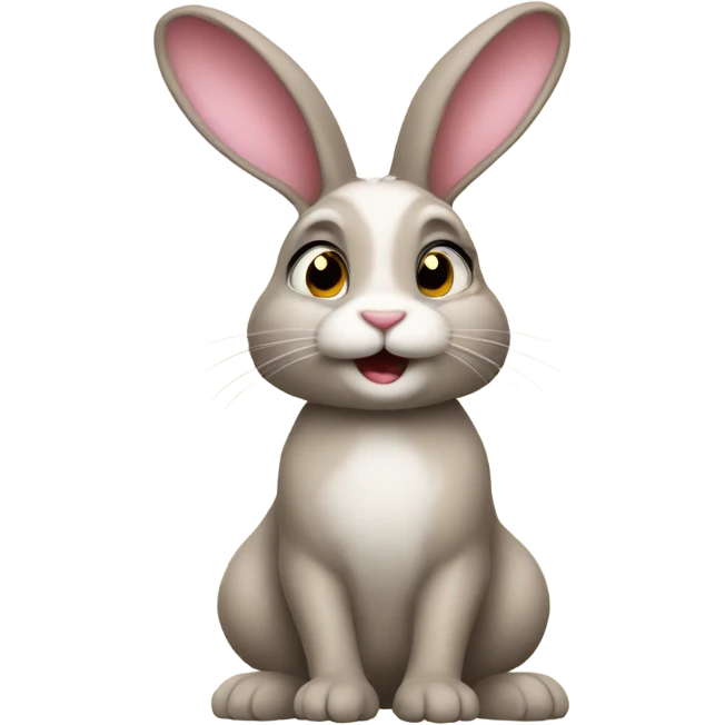 New Year's bunny emoji